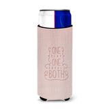 Caroline'S Treasures One Plus One Equals Both Michelob Ultra Hugger For Slim Cans, Multicolor