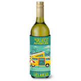 Caroline'S Treasures Bb5477Literk Greatest Adventure Camper Van Wine Bottle Beverage Insulator Hugger, 750Ml, Multicolor
