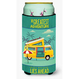Caroline'S Treasures Greatest Adventure Camper Van Tall Boy Beverage Insulator Hugger, Multicolor