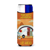 Caroline'S Treasures Greatest Adventure New Camper Michelob Ultra Hugger For Slim Cans, Multicolor
