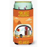 Caroline'S Treasures Greatest Adventure New Camper Tall Boy Beverage Insulator Hugger, Multicolor