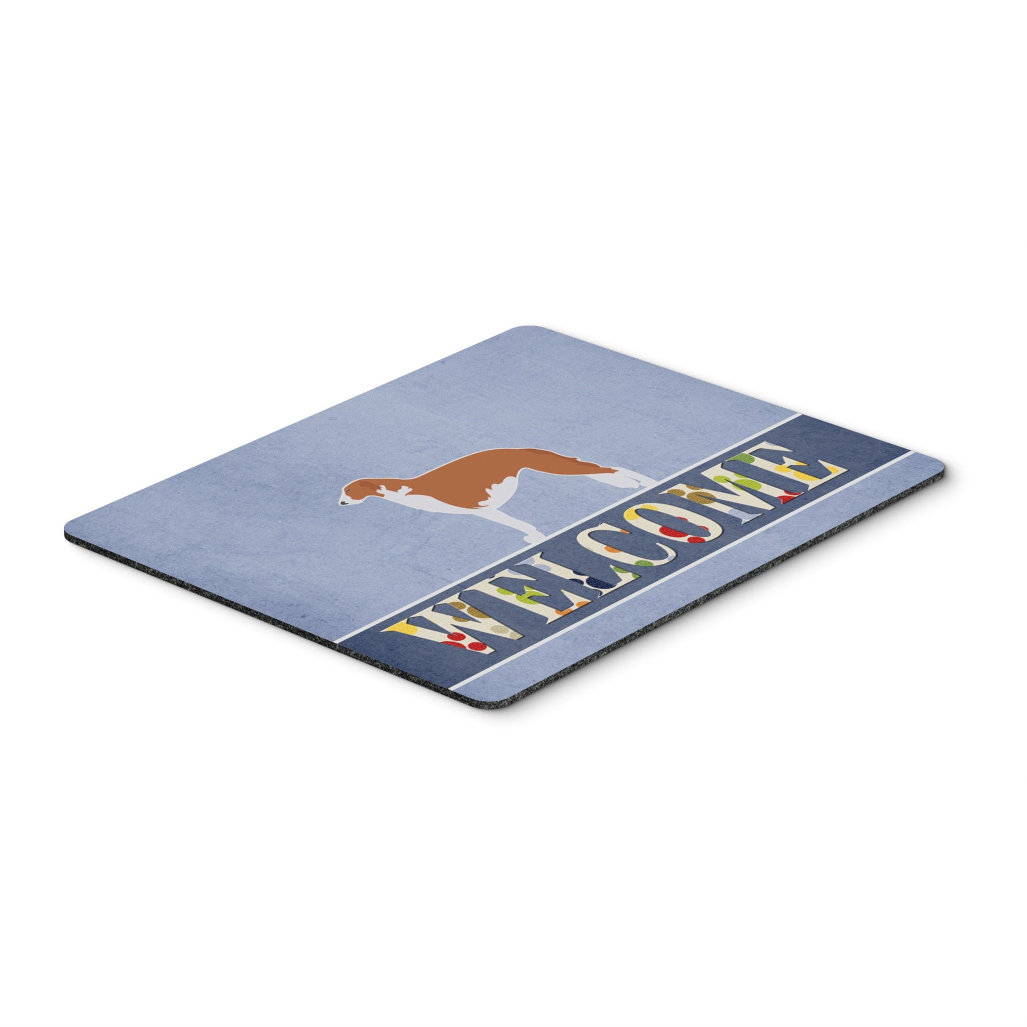 Caroline'S Treasures Borzoi Russian Greyhound Welcome Mouse Pad, Hot Pad Or Trivet, Multicolor, 7.75X9.25 (Bb5503Mp)