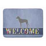 Caroline'S Treasures Irish Wolfhound Welcome Floor Mat, 19 X 27, Multicolor