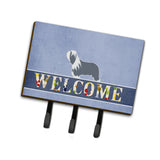 Caroline'S Treasures Bearded Collie Welcome Wall Hook, Triple, Multicolor