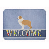 Caroline'S Treasures Red Border Collie Welcome Floor Mat, 19 X 27, Multicolor