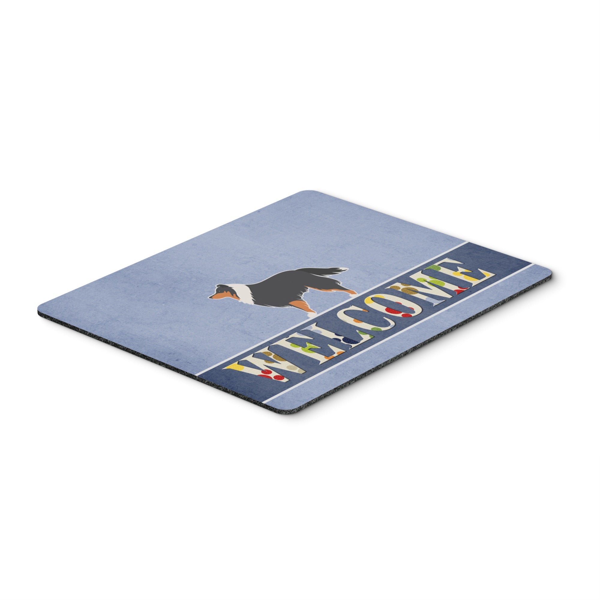 Caroline'S Treasures Sheltie/Shetland Sheepdog Welcome Mouse Pad, Hot Pad Or Trivet, Multicolor, 7.75X9.25  (Bb5534Mp)