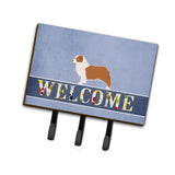 Caroline'S Treasures Australian Shepherd Dog Welcome Wall Hook, Triple, Multicolor