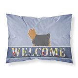 Caroline'S Treasures Welcome Yorkshire Terrier Yorkie Pillowcase, Standard