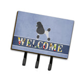 Caroline'S Treasures Poodle Welcome Wall Hook, Triple, Multicolor