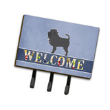 Caroline'S Treasures Affenpinscher Welcome Wall Hook, Triple, Multicolor