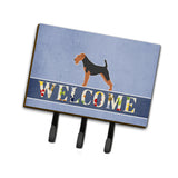 Caroline'S Treasures Airedale Terrier Welcome Wall Hook, Triple, Multicolor