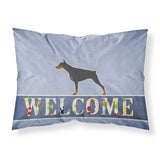 Caroline'S Treasures Doberman Pinscher Welcome Pillowcase, Standard,