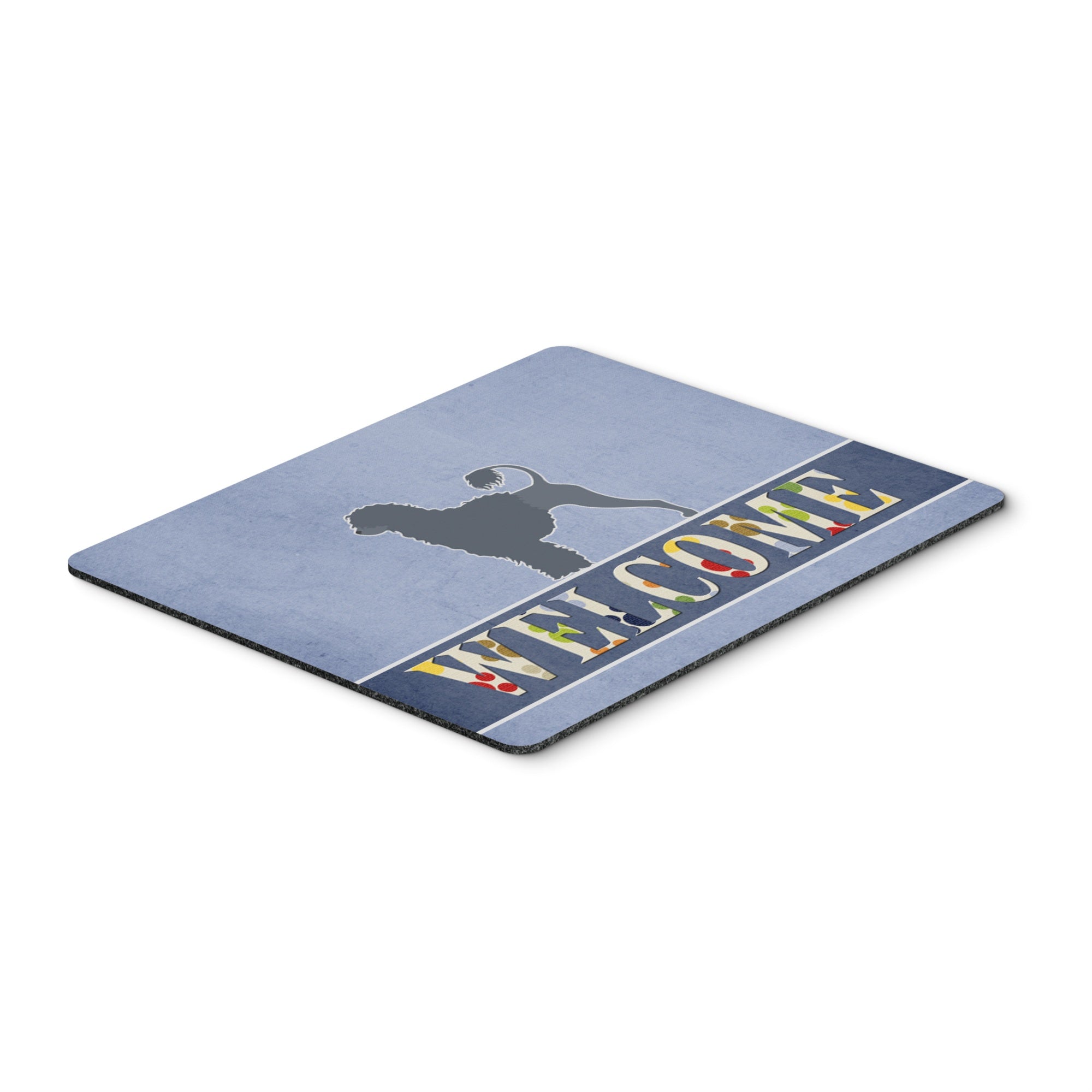 Caroline'S Treasures Portuguese Water Dog Welcome Mouse Pad, Hot Pad Or Trivet, Multicolor, 7.75X9.25  (Bb5572Mp)