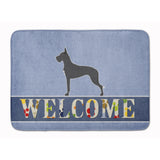 Caroline'S Treasures Dane Welcome Floor Mat, 19 X 27, Multicolor