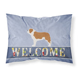 Caroline'S Treasures Saint Bernard Welcome Pillowcase, Standard,