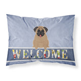 Caroline'S Treasures Pug Brown Welcome Pillowcase, Standard,