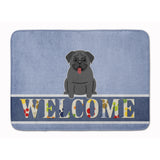 Caroline'S Treasures Pug Black Welcome Floor Mat, 19 X 27, Multicolor