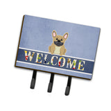Caroline'S Treasures French Bulldog Cream Welcome Wall Hook, Triple, Multicolor