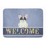 Caroline'S Treasures French Bulldog Piebald Welcome Floor Mat, 19 X 27, Multicolor