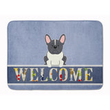 Caroline'S Treasures French Bulldog Black White Welcome Floor Mat, 19 X 27, Multicolor