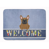 Caroline'S Treasures French Bulldog Brown Welcome Floor Mat, 19 X 27, Multicolor
