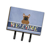 Caroline'S Treasures French Bulldog Brown Welcome Wall Hook, Triple, Multicolor