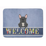 Caroline'S Treasures French Bulldog Black Welcome Floor Mat, 19 X 27, Multicolor
