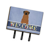 Caroline'S Treasures Mastiff Brindle Welcome Wall Hook, Triple, Multicolor