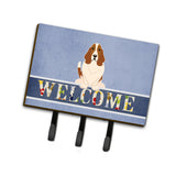 Caroline'S Treasures Basset Hound Welcome Wall Hook, Triple, Multicolor