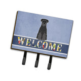 Caroline'S Treasures Standard Schnauzer Black Welcome Wall Hook, Triple, Multicolor