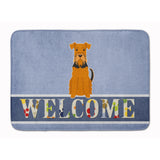 Caroline'S Treasures Airedale Welcome Floor Mat, 19 X 27, Multicolor