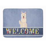 Caroline'S Treasures White German Shepherd Welcome Floor Mat, 19 X 27, Multicolor