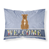 Caroline'S Treasures Staffordshire Bull Terrier Brown Pillowcase, Standard, Multicolor