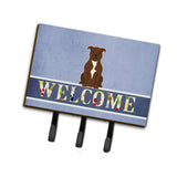 Caroline'S Treasures Staffordshire Bull Terrier Chocolate Wall Hook, Triple, Multicolor