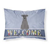 Caroline'S Treasures Miniature Schanuzer Black Welcome Pillowcase, Standard,