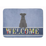 Caroline'S Treasures Miniature Schanuzer Black Welcome Floor Mat, 19 X 27, Multicolor