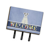Caroline'S Treasures Miniature Schanuzer White Welcome Wall Hook, Triple, Multicolor