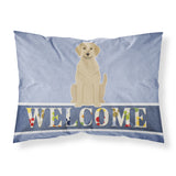 Caroline'S Treasures Yellow Labrador Welcome Printed, Polyester, 250 Thread Count, Envelope Closure Pillowcase, Standard, Mult