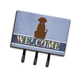 Caroline'S Treasures Welcome Chocolate Labrador Wall Hook, Triple