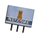 Caroline'S Treasures Glen Of Imal Tan Welcome Wall Hook, Triple, Multicolor