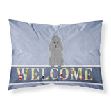 Caroline'S Treasures Poodle Silver Welcome Pillowcase, Standard,