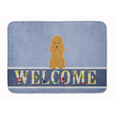 Caroline'S Treasures Poodle Tan Welcome Floor Mat, 19 X 27, Multicolor