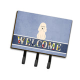Caroline'S Treasures Poodle White Welcome Wall Hook, Triple, Multicolor