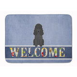 Caroline'S Treasures Poodle Black Welcome Floor Mat, 19 X 27, Multicolor