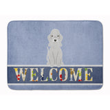 Caroline'S Treasures Bedlington Terrier Blue Welcome Floor Mat, 19 X 27, Multicolor