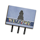 Caroline'S Treasures Welcome Cocker Spaniel Black Wall Hook, Triple