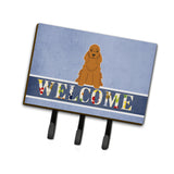 Caroline'S Treasures Cocker Spaniel Red Welcome Wall Hook, Triple, Multicolor