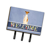 Caroline'S Treasures Whippet Welcome Wall Hook, Triple, Multicolor