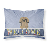 Caroline'S Treasures Pekingnese Tan Welcome Pillowcase, Standard,