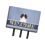 Caroline'S Treasures Pekingnese Penese Black White Welcome Wall Hook, Triple, Multicolor